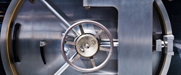 Image of a bank safe